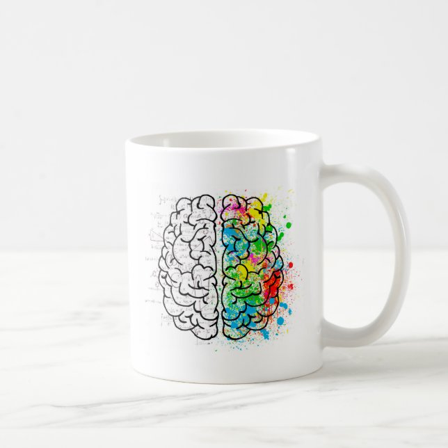 Gehirnpsychologie Kaffeetasse (Rechts)