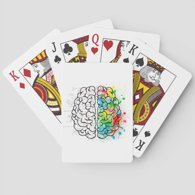 Gehirnpsychologie Spielkarten (Rückseite)