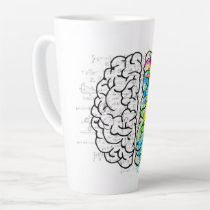 Gehirnpsychologie zeichne milchtasse