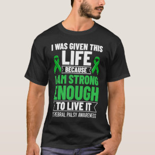 Gehirnschädigung von Cerebral Palsy Green Ribbon T-Shirt