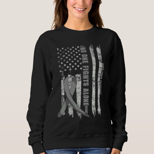 Gehirntumorbewusstsein Glioblastoma Related Blue R Sweatshirt (Vorderseite)