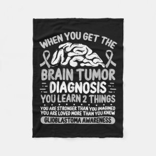 Gehirntumorbewusstsein Gray Ribbon Glioblastoma Di Fleecedecke