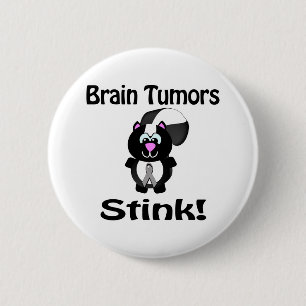 Gehirntumoren stinkende Skunk-Bewusstseinsbildung Button