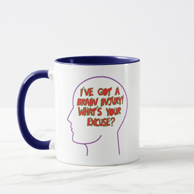 Gehirnverletzung, Design von Jamie Twinney Tasse (Links)
