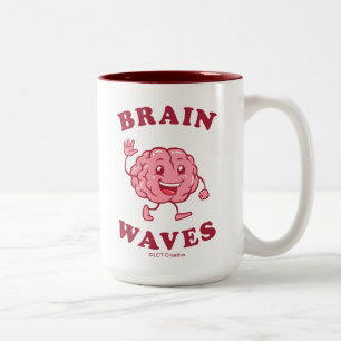 Gehirnwellen Zweifarbige Tasse