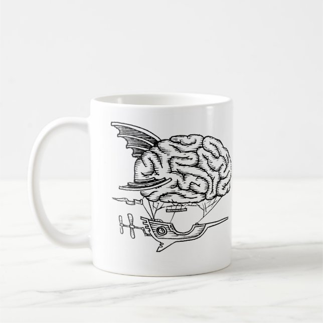 Gehirnzeppelin-Tasse Kaffeetasse (Links)