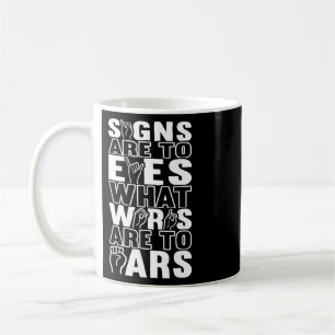 Gehörlosenbewusstsein ASL Gebärdensprache Amerik Kaffeetasse