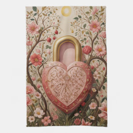Gehobenes Herz Geschirrtuch