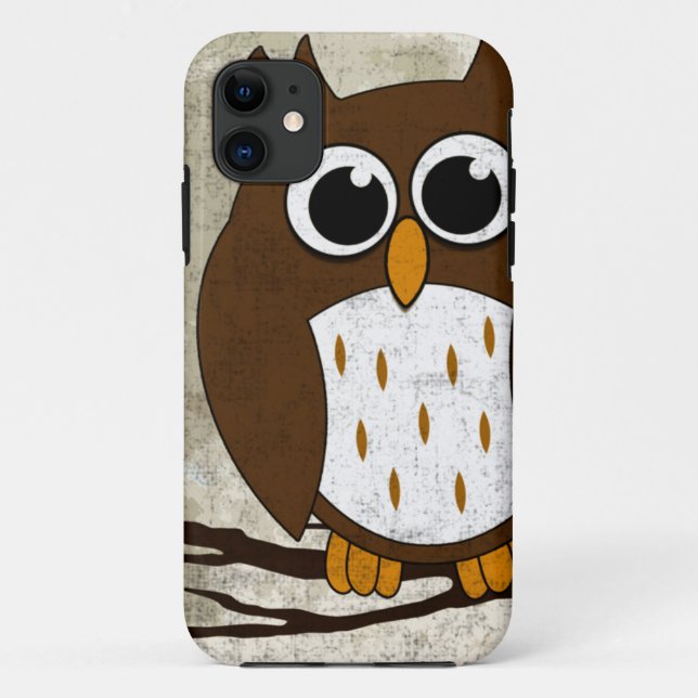Gehockte Eule Case-Mate iPhone Hülle (Rückseite)
