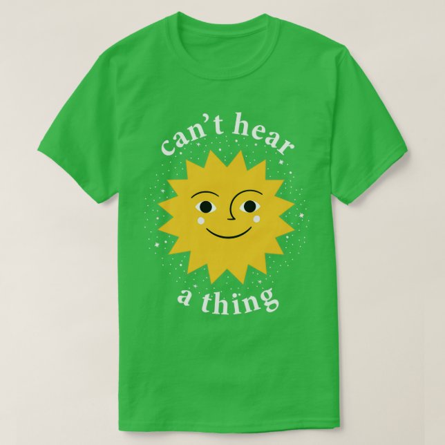 Gehörbehinderte Sun Behinderung Taubgewinn T-Shirt (Design vorne)