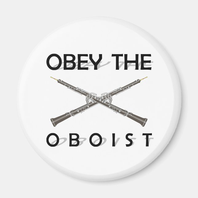 Gehorchen der Oboistin Magnet (Vorne)