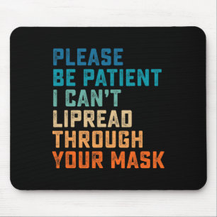 Gehöre als Zeichen Gehörbehinderter Gehörwahrwarne Mousepad