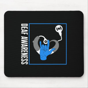 Gehörlose Bewusstsein Tod Cochlear Implant ASL H Mousepad