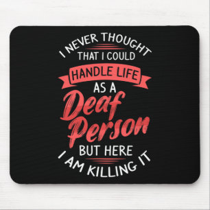 Gehörlose Bewusstsein und Gebärdensprache Mousepad
