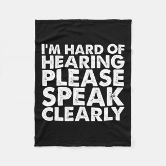 Gehörlose Hörbehinderung als Gebärdensprache Fleecedecke