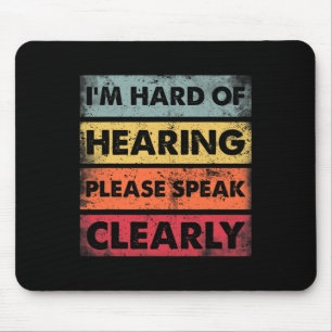 Gehörlose Hörbehinderung als Gebärdensprache Mousepad