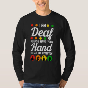 Gehörlose Hörhilfe Implantat ASL Wave Your H T-Shirt
