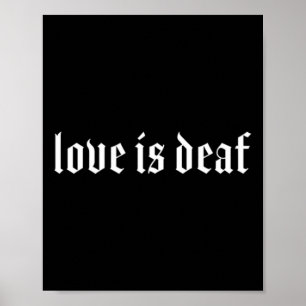 Gehörlose Selbstbewusstsein Poster