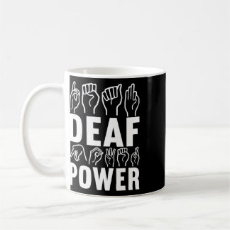 Gehörlosenbewusstsein ASL Gebärdensprache Amerikan Kaffeetasse