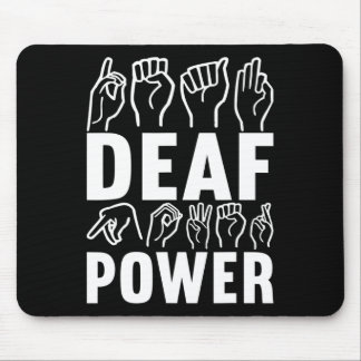 Gehörlosenbewusstsein ASL-Gebärdensprache Amerikan Mousepad