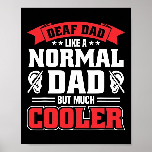 Gehörloser Pride Hörverlust Bewusstsein Gehör Poster (Vorne)