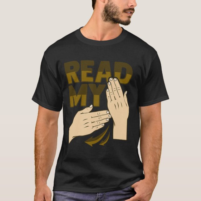 Gehörloses Gehörverständnis der Hand Gesture 12 T-Shirt (Vorderseite)
