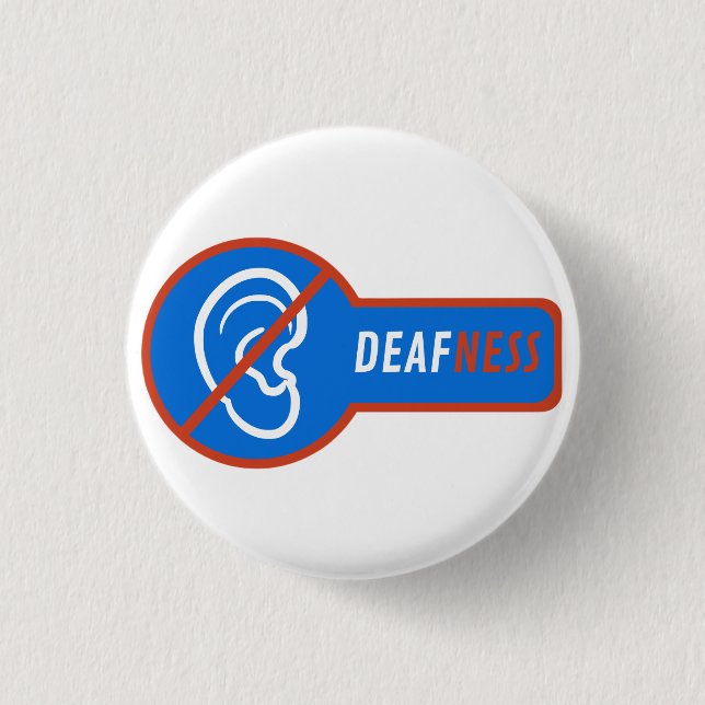 Gehörlosigkeit Button (Vorderseite)