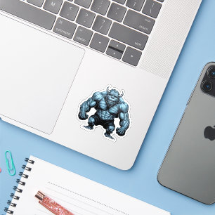 Gehörntes Monster Aufkleber