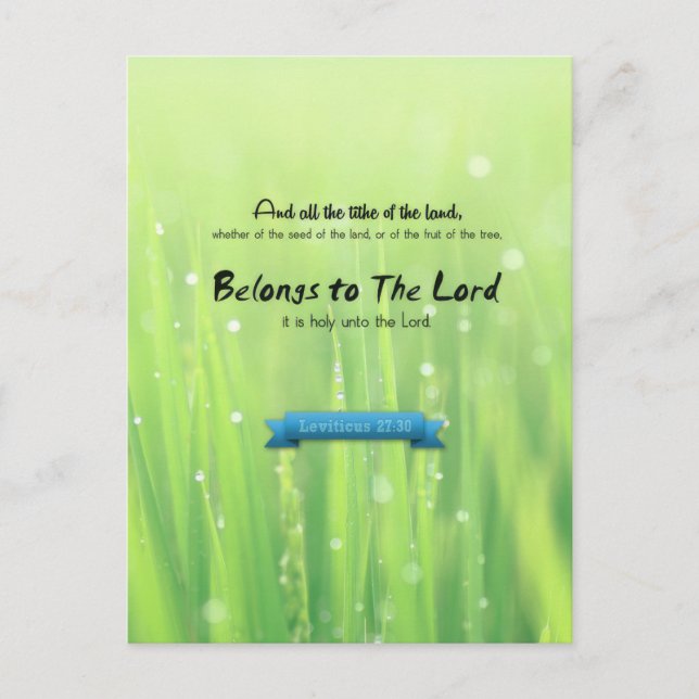 gehört dem Herrn Postkarte (Vorderseite)