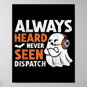 Gehört Gesehen Versand Gruselig Halloween Süßer Ge Poster