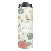 "Gehört" personalisierte Wasserflasche Jungle Kids