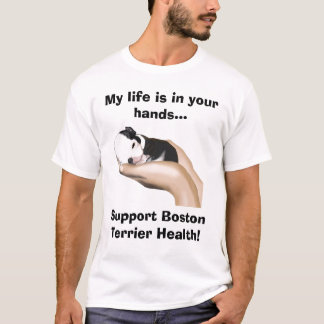 Gehrungsfuge stützt Gesundheit Bostons Terrier T-Shirt
