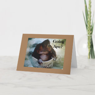 "GEHT APE?" 60. GEBURTSTAG SPASS KARTE