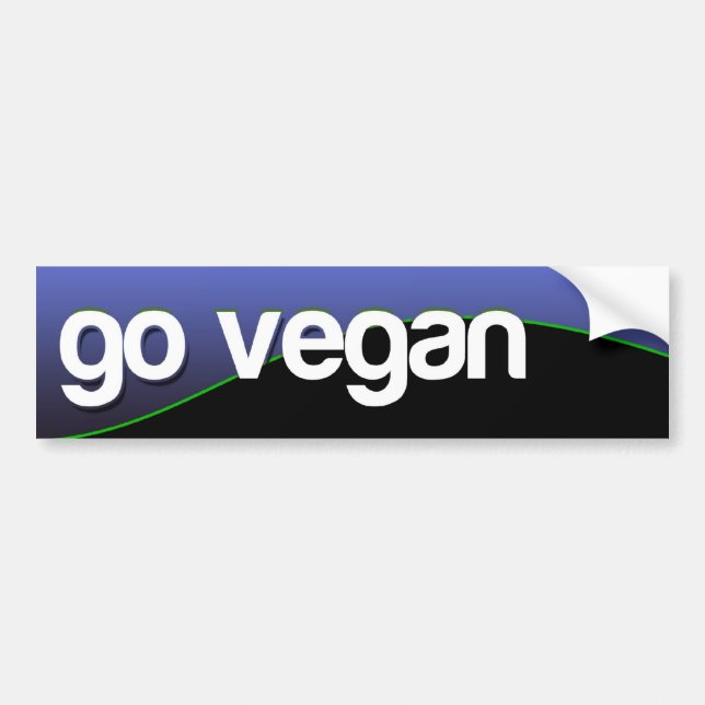 GEHT - Blau VEGAN Autoaufkleber (Vorne)