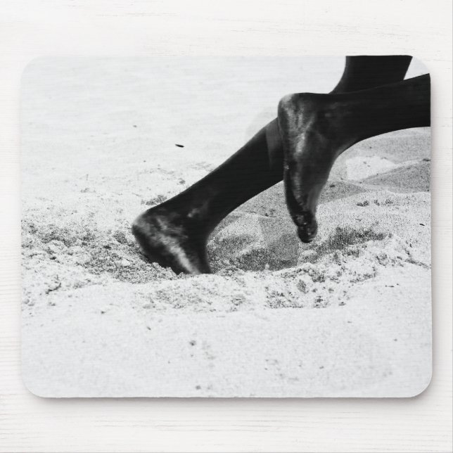 geht langsam dem Sand aus Mousepad (Vorne)