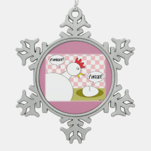 Geht's gut? schneeflocken Zinn-Ornament