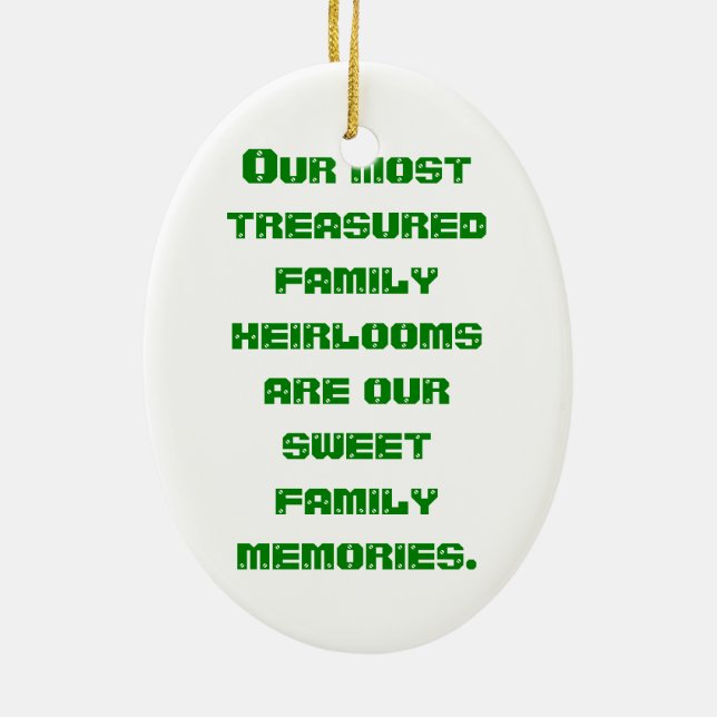 Gehütete FamilieHeirlooms - kundengerecht Keramikornament (Hinten)