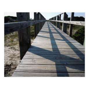 Gehweg zum Strand Fotodruck