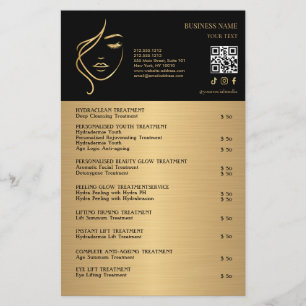 GEICHTSBEHANDLUNGEN Beauty Salon Flyer