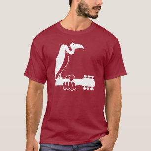 Geier auf einem Gitarrenhals T-Shirt