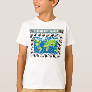 Geier der Weltkarte T-Shirt