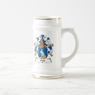 Geier Familienwappen Bierglas