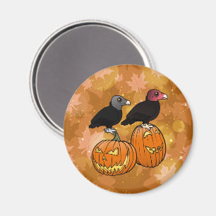 Geier feiern Halloween! Magnet