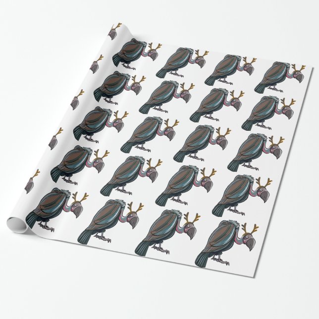 Geier-WeihnachtsPackpapier Geschenkpapier (Ungerollt)