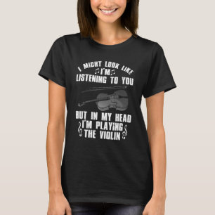 Geige für Männer Violinist Violinist Spieler 1 T-Shirt