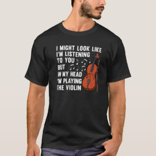 Geige für Männer Violinist Violinist Spieler 1 T-Shirt