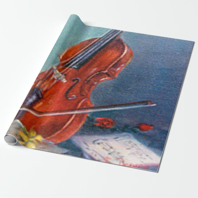 Geige/Geige Geschenkpapier (Ungerollt)