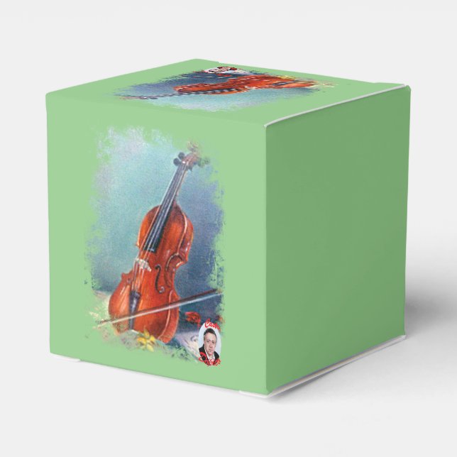 Geige/Geige Geschenkschachtel (Rückseite)