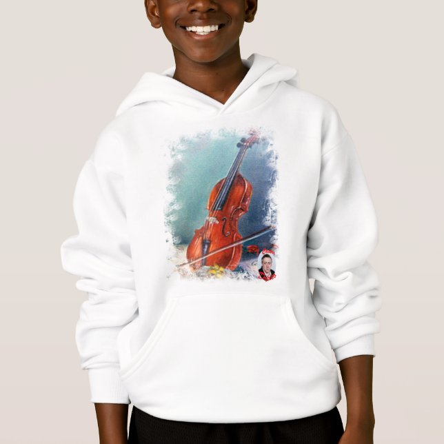 Geige/Geige Hoodie (Vorderseite)