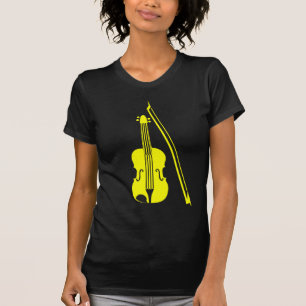 Geige - Gelb T-Shirt